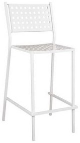Σκαμπό Μπαρ HM5528.02 Λευκό 47x58x111cm Metal