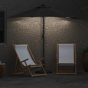 vidaXL Ομπρέλα Κήπου Ανθρακί 294 x 150 x 223 εκ ύφασμα
