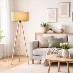 Φωτιστικό Δαπέδου Μπεζ / Δρυς AYD 38x38x140