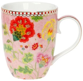 Κούπα Floral Pink 14.221.25 350ml Pink-Multi Cryspo Trio Πορσελάνη