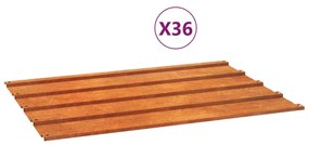 vidaXL Πάνελ Οροφής 36 τεμ. Σκουριασμ. 60x44εκ Ατσάλι Σκληρ. στον Αέρα