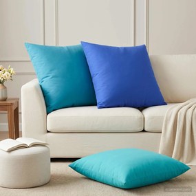 vidaXL Κάλυμμα Μαξιλαριού 6 pcs HEERLEN Βασιλικό Μπλε 65 x 65 εκ.
