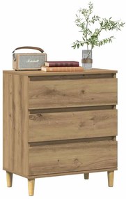 vidaXL Μπουφές Τεχνίτης Δρυς 60x35x70 εκ. από Επεξεργασμένο Ξύλο