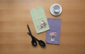 Σετ 2 Τεμ Ποτηρόπανα Τυπωτά 45x65 560