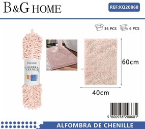 Πατάκι μπάνιου - M0839 - 40x60cm - Light Pink - 20868