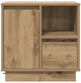 vidaXL Κομοδίνο με LED Artisan Oak 50x34,5x50 εκ.