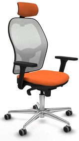 Καρέκλα γραφείου με κεφαλάρι Piqueras y Crespo 3D086G2 Πορτοκαλί