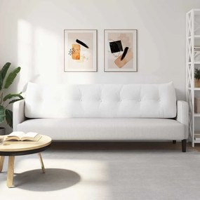 vidaXL Μαξιλάρι Πλάτης Λευκό 200 x 24 x 50 εκ ύφασμα