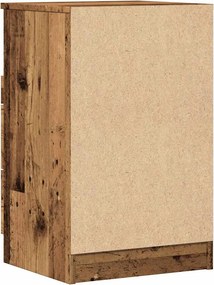 vidaXL Bedside Cabinet 2 τμχ. Παλαιωμένο ξύλο Small Engineered wood