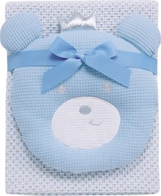 Κουβέρτα Πικέ Αγκαλιάς (75x100) + Λούτρινο Das Home Baby 4959 Blue