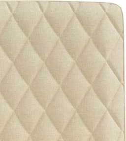 vidaXL Καρέκλες Τραπεζαρίας 2 τεμ. Κρεμ Υφασμάτινες