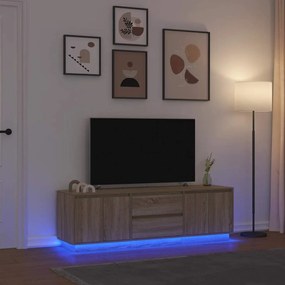 Έπιπλο Τηλεόρασης με LED Sonoma Δρυς 160,5x41x50 εκ. 3328428