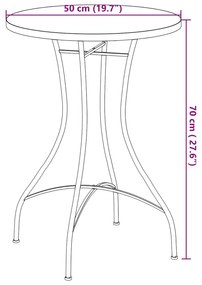 ΤΡΑΠΕΖΙ BISTRO «ΜΩΣΑΪΚΟ» ΜΑΥΡΟ/ΛΕΥΚΟ Ø50X70 ΕΚ. ΚΕΡΑΜΙΚΟ 4003400