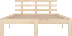 vidaXL Πλαίσιο Κρεβατιού 150 x 200 εκ. Μασίφ Ξύλο King Size