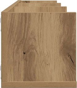 vidaXL Ράφι Τοίχου για CD Τεχνίτης Δρυς 75 x 18 x 18 εκ. Μοριοσανίδα