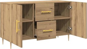 vidaXL Σκευοθήκη Δρυς τεχνίτης 100x36x60 cm Κατασκευασμένο ξύλο