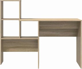 vidaXL Γραφείο Δρύς Sonoma 131,5 x 50 x 106,5 εκ. Επεξεργασμένο ξύλο