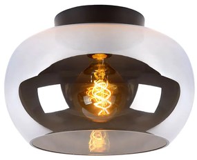 Φωτιστικό Οροφής Lucide 45177-30-65 JUDI Φυμέ (Smoke)|Μαύρο Ματ (Black Mat)