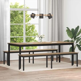 vidaXL παγκάκι Artisan Δρυς 200 x 35 x 45 εκ Επεξεργασμένο Ξύλο