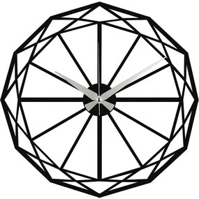 Ρολόι Τοίχου Enzoclock 279ENZ1413 Φ48cm Black Wallity Metal