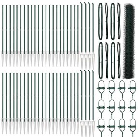 vidaXL Στύλος Περιφράξεων Πράσινο 100 x 1,2 μ (36 mm δίχτυ)