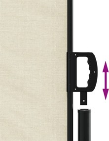 vidaXL Σκίαστρο Πλαϊνό Συρόμενο Κρεμ 160 x 1000 εκ.