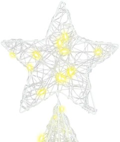 vidaXL Χριστουγεννιάτικο Δέντρο με 240 LED Θερμό λευκό 180 cm Ακρυλικό