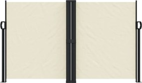 vidaXL Σκίαστρο Πλαϊνό Συρόμενο Κρεμ 140 x 1000 εκ.