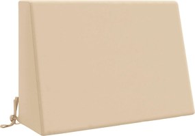 vidaXL Μαξιλάρι πλάτης SOEST 100% Πολυεστέρας Κρεμ 60 x 20 x 40 cm