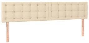 ΚΡΕΒΑΤΙ BOXSPRING ΜΕ ΣΤΡΩΜΑ ΚΡΕΜ 160X200 ΕΚ. ΥΦΑΣΜΑΤΙΝΟ 3140390