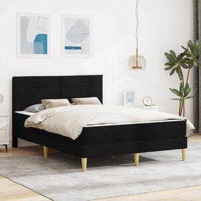 vidaXL Σκελετός Κρεβατιού Μαύρο 140 x 190 cm Πολυεστέρας