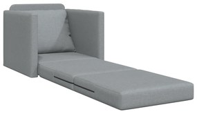 vidaXL Καναπές Κρεβάτι 2 σε 1 Ανοιχτό Γκρι 74x77x81 εκ. Ύφασμα