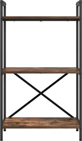 vidaXL Ράφι Βιβλίων 3 επιπέδων 56 x 34 x 96 εκ Επεξεργασμένο Ξύλο