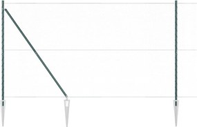 vidaXL Στύλος Περιφράξεων Πράσινο 100 x 1,6 m (25 mm πλέγμα)