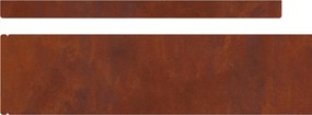 vidaXL Περίγραμμα γκαζόν 4 pcs 450 x 0,05 x 10 εκ Σκ rusty