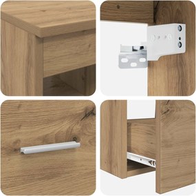 vidaXL Σετ Επίπλων Μπάνιου 2 pcs Artisan Δρυς Επεξεργασμένο Ξύλο