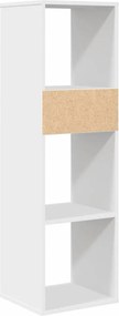 vidaXL Βιβλιοθήκη με 5 Ράφια Λευκή 34x31x112 εκ. Επεξεργασμένο Ξύλο