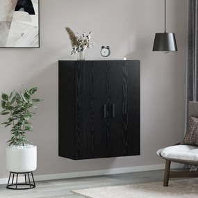 vidaXL Επιτοίχιο ντουλάπι Μαύρη δρυς 69.5 x 34 x 90 εκ.