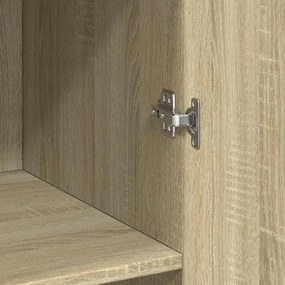 vidaXL Ντουλάπι Sonoma Δρυς 70x42,5x185 εκ. από Επεξεργασμένο Ξύλο