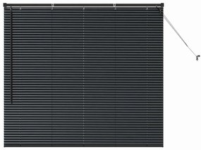 vidaXL Ρολό Παραθύρου με κουρτίνες Άλλο Μαύρο 80 x 130 εκ Αλουμίνιο