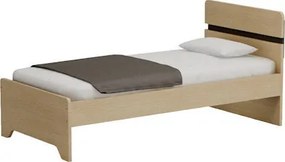 Κρεβάτι Μονό Samuela Ανθρακί, για Στρώμα 90x190 εκ.