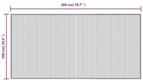 ΧΑΛΙ ΟΡΘΟΓΩΝΙΟ ΣΚΟΥΡΟ ΚΑΦΕ 100 X 200 ΕΚ. ΜΠΑΜΠΟΥ 376947