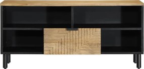 vidaXL Ντουλάπι τηλεόρασης καφέ 100x33x46 cm μασίφ ξύλο Mango
