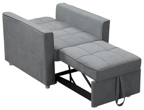 Σετ σαλονιού 2τεμ Commit ύφασμα ανθρακί 142x93x90 εκ.