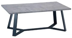 HANSON τραπεζάκι σαλονιού Βαφή Μαύρη/Cement 110x60x45cm ΕΜ755,3