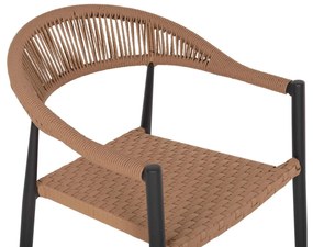 ΠΟΛΥΘΡΟΝΑ ΑΛΟΥΜΙΝΙΟΥ HM5854.12 ΑΝΘΡΑΚΙ PΕ RATTAN ΜΠΕΖ 56x60x78 εκ.