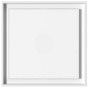 Φωτιστικό Οροφής - Πλαφονιέρα VK/02221/W/W 34x34x5cm Led 3075lm 26W 3000K White VKLed Aluminium