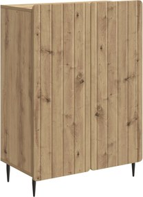 vidaXL Πλαϊνό γραφείο Artisan Δρυς 66 x 34,5 x 92 εκ.