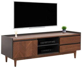 Έπιπλο Τηλεόρασης Veen HM9741 170x40x50cm Dark Grey-Walnut