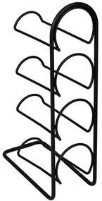 Κάβα Μπουκαλιών 4 Θέσεων Hope 835PUQ6294 11,5x21x43,5cm Black Hermia Metal